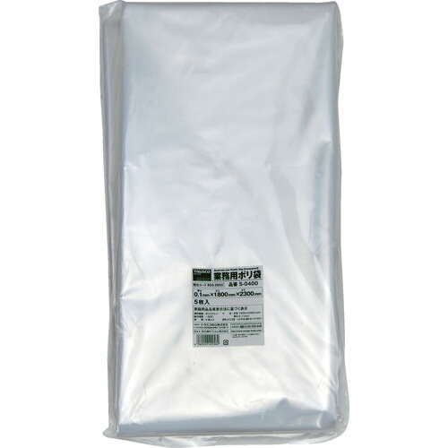 ＴＲＵＳＣＯ 【束の間受注食い止める】御勤め用ポリ袋０．１×４００Ｌ ５枚入 S-0400