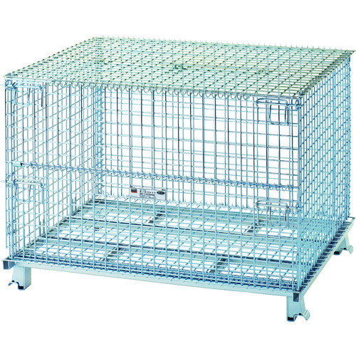 ＴＲＵＳＣＯ ネットパレット普及型 １０００Ｘ１２００Ｘ８９０ １２００ｋｇ ２枚フタ付 T1012AGNF2 ※メーカー直送品