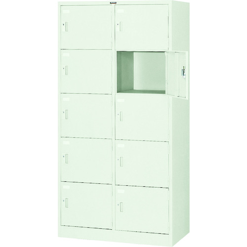 ＴＲＵＳＣＯ　多人数用ロッカー１０人用　９００Ｘ５１５ＸＨ１７９０　シリンダ錠式 SVG10A｜TONTON店 43,436円