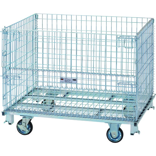 ＴＲＵＳＣＯ ネットパレット車輪付 １２００Ｘ１０００Ｘ９９５ ７００ｋｇ TNP-4NS ※メーカー直送品