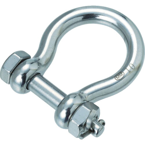 ＴＲＵＳＣＯ　ステンレス　ボルト止めオタフクシャックル　呼び１３ｍｍ TOBS-13