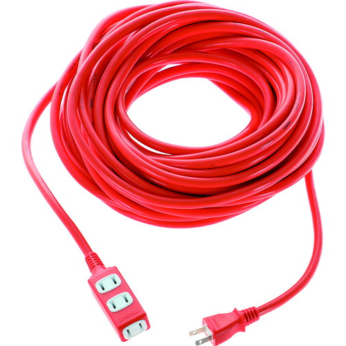 ＴＲＵＳＣＯ　ソフトタイププラグ　３個口タップ型　２０ｍ　オレンジ TRIS15-203-O