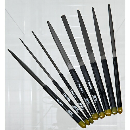 TRUSCO 組ヤスリセット 荒目 全長200mm(8本組サイズ) TST008-01
