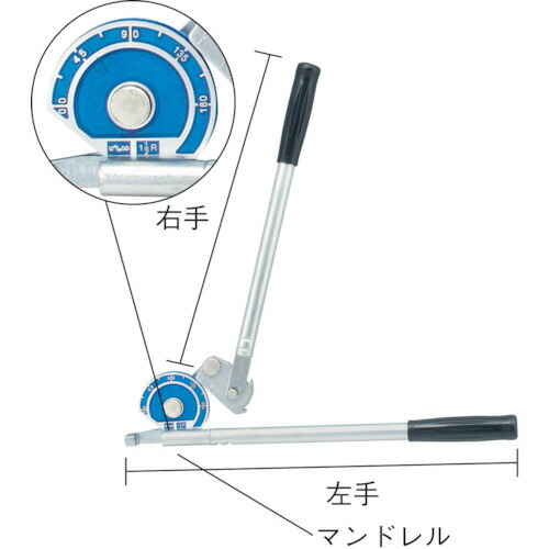 ＴＲＵＳＣＯ　チューブベンダークイックレバー式１０ｍｍ用 TTBL-10M