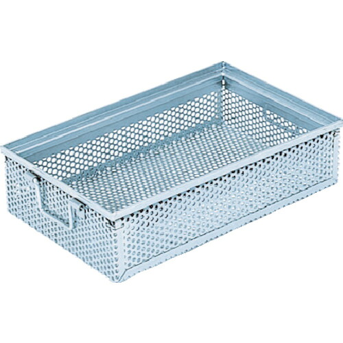 ＴＲＵＳＣＯ　スチール容器　角型パンチングＢＯＸ　有効内寸４４４×２８４×１０７．５ VPB-5