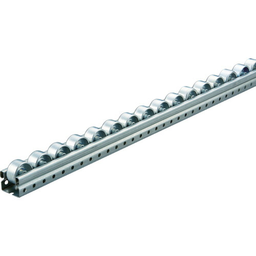 ＴＲＵＳＣＯ ピッキングラック用ＳＢ型スチールホイールコンベヤ Φ３６ Ｐ４０×Ｌ３０００ V-3620SB-40-3000 ※メーカー直送品