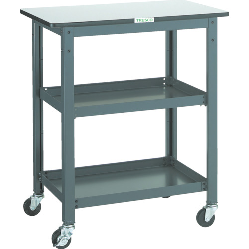 TRUSCO WHT型作業台補助テーブルワゴン 750X450XH900 WHT-4575H|TONTON店