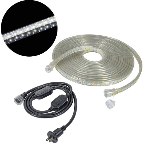 ＮＩＣＨＩＤＯ　帯状ＬＥＤ照明　ＬＥＤコネクトライン　片面発光　５ｍ　白　シリコンタイプ LECS-5LA-W