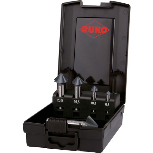 ＲＵＫＯ 不釣り合い取りわける４枚刃カウンタシンク ４Ｓ 「アルティメットカット」 ５本組仕掛ける ルナテックコーティング 102891PRO