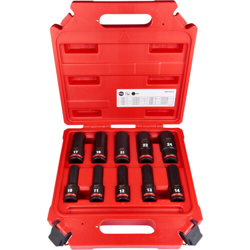 ｍｉｌｗａｕｋｅｅ ＳＨＯＣＫＷＡＶＥ ＩＭＰＡＣＴ ＤＵＴＹ ディープインパクトソケット １／２in（１２．７粍）角 １０ＰＣＳ 仕掛ける 4932480457
