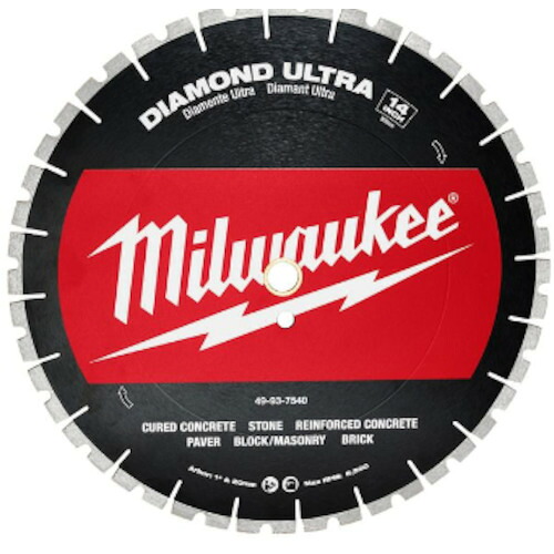 ｍｉｌｗａｕｋｅｅ １４in（３５６粍）ダイヤモンドブレード（ターボ一部分型） 49-93-7540 DIY・工具-花・ガーデン・DIY-その他
