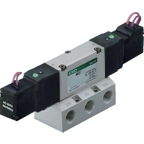 ＣＫＤ 電磁弁 パイロット式５ポート弁セレックスバルブ ４Ｋシリーズ １２Ｃ Ｒｃ１／２ ＡＣ１００Ｖ 4KB420-15-AC100V