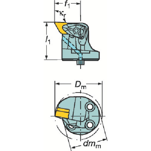 ＳＡＮＤＶＩＫ コロターンＳＬ コロターンＲＣ用切り立てる上端（４１０） 570-DDUNL-32-11
