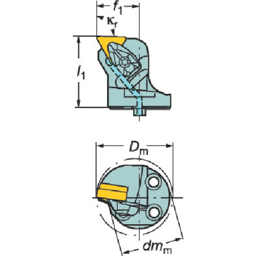 ＳＡＮＤＶＩＫ コロターンＳＬ コロターンＲＣ用切り立てる上端（４１０） 570-DTFNL-32-16-L