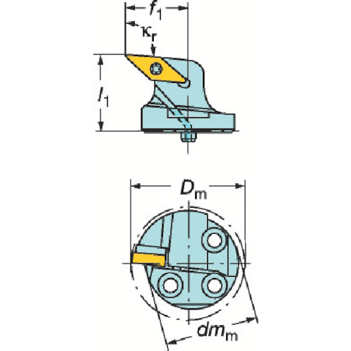 ＳＡＮＤＶＩＫ コロターンＳＬ コロターン１０７用切り立てる上端（４１０） 570-SVPBR-32-16-L
