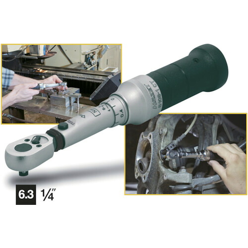 ＨＡＺＥＴ　高精度プリセット型トルクレンチ　差込角６．３５ｍｍ 6108-1CT