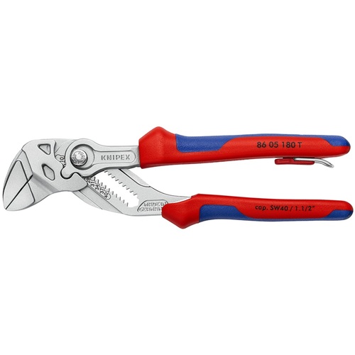 KNIPEX プライヤーレンチ 落下防止リング付 180mm 8605-180TBK