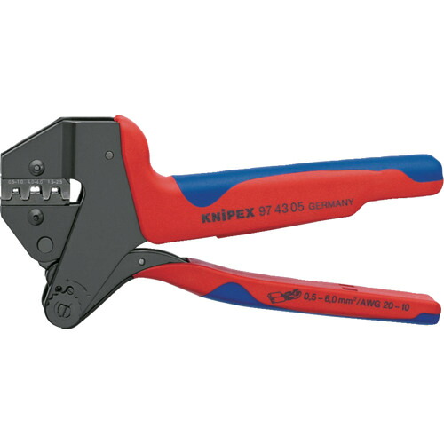 ＫＮＩＰＥＸ 【売切廃番】クリンピングシステムプライヤー 繋ぎ合わせる端子用 9743-05