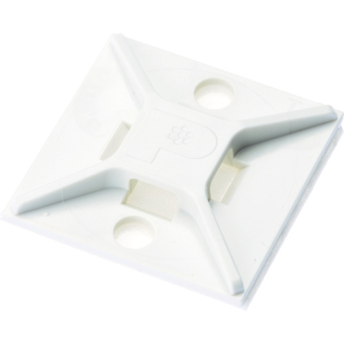 ＰＡＮＤＵＩＴ　マウントベース　ゴム系粘着テープ付き　白　（５００個入） ABM2S-A-D