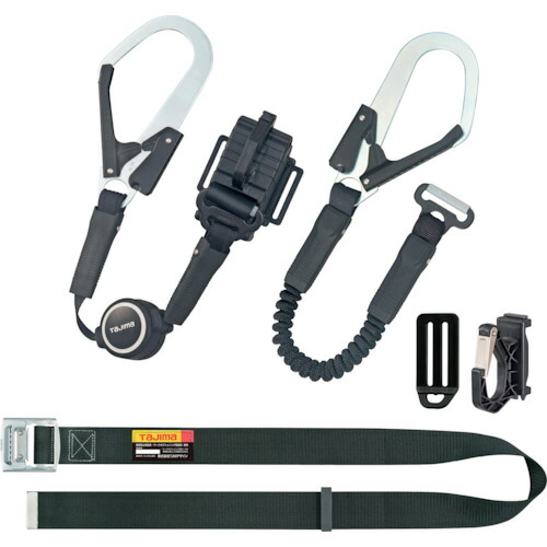 タジマ　胴ベルト用　ＥＲ１５０縦型Ｌ１ダブル　スチールベルトＬセット B1SLER-TL1WBK