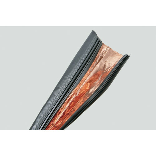 ＴＲＵＳＣＯ　銅箔シールドチューブ　レールタイプ　４０Φ　長さ５ｍ CPFR40-5