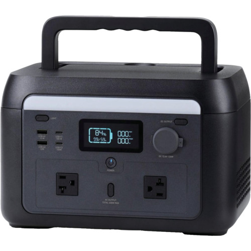 ＥＬＥＣＯＭ 携帯型ワット数 ５１２Ｗｈ ＡＣ定格最終生産物６００Ｗ ＡＣ×２ 黒いこと DE-なおなお書き500PBK