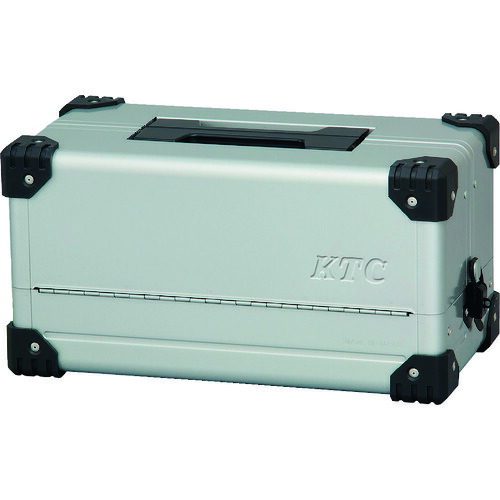 ＫＴＣ スチール写真製手道具箱 両開き金属元素入れもの（しろがね色） 間口４４０×奥ふかさ２３３×高さ２３０粍 EK-10A