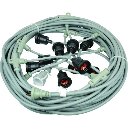 ＨＡＳＥＧＡＷＡ 分岐ケーブル ＥＳＴシリーズ ３０ｍ 防水ソケット×１０ EST1-30M-10L