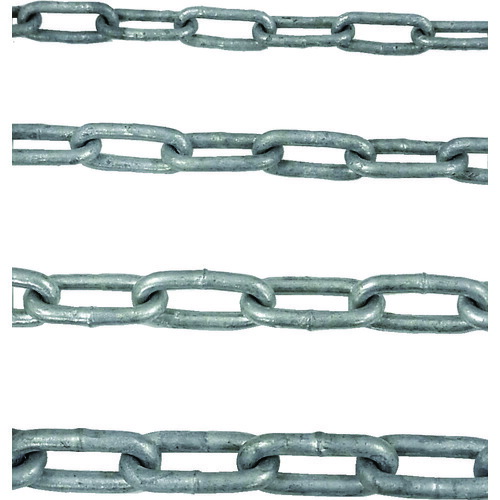 ニッサチェイン　鉄ドブメッキ溶接リンクチェイン　４ｍｍ×３０ｍ IW40-DOBU
