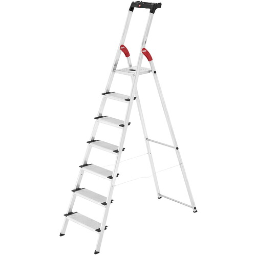 ハセガワ　上枠付踏台　Ｌ－８０　７ステップ（１７７７６） L80-7
