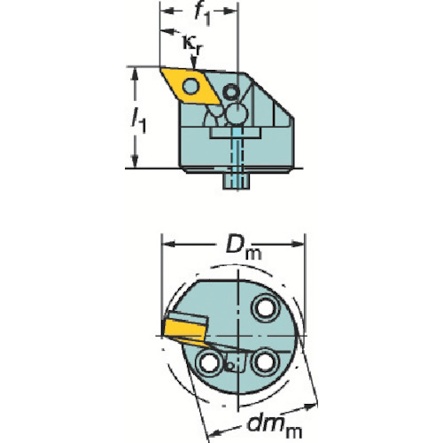 ＳＡＮＤＶＩＫ　コロターンＳＬ　５７０カッティングヘッド（４１０） L571.35C-403227-15