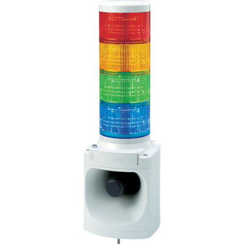 PATLITE LED積層信号灯付き電子音報知器 色:赤・黄・緑・青 LKEH-420FA-RYGB