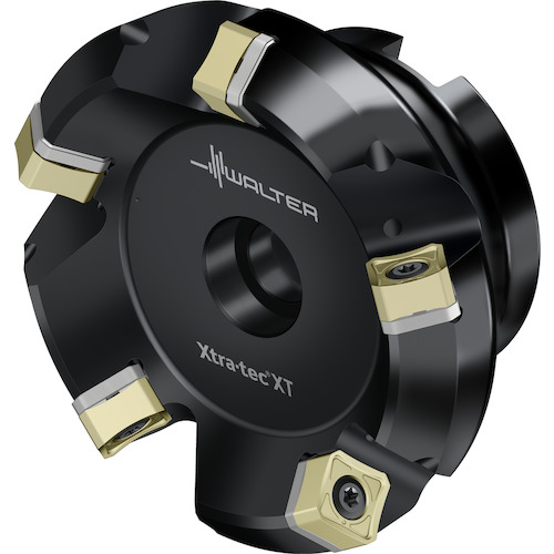 Ｗａｌｔｅｒ フェイスミルカッター Ｍ５００９－Ｂボア穴印字機 ７枚刃 M5009-080-B27-07-06-AP