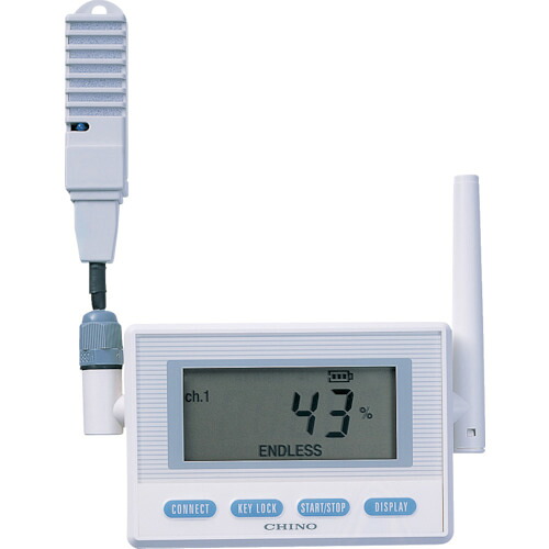 ＣＨＩＮＯ　監視機能付き無線ロガー　送信器　温湿度センサモデル　ケーブル３Ｍ MD8002-300