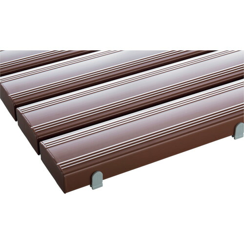 テラモト　抗菌安全スノコ（完成品）４００×１８００ｍｍ　茶 MR-093-314-4