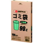 ＪＴＸ　３５４４０９）ゴミ袋ＨＤ　半透明９０Ｌ　４００枚Ｎ０４５Ｊ９０Ｐ N045J-90P