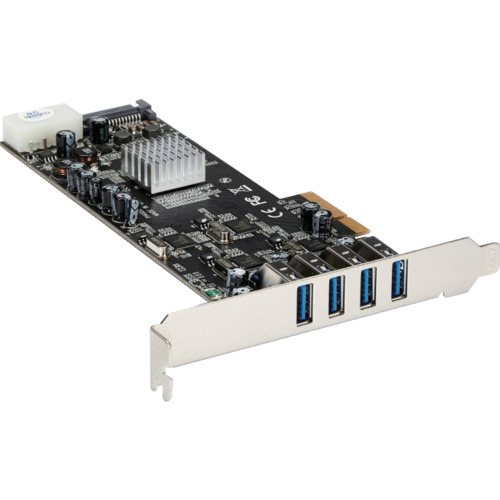 ＳｔａｒＴｅｃｈ ＵＳＢ増設歌留多／ＰＣＩｅ ２．０ － ４ｘ ＵＳＢ－Ａ／５Ｇｂｐｓ／ＳＡＴＡ・LP盤４ワット数 PEXUSB3S44V