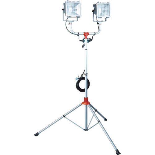 ハタヤ 【売切廃番】 防雨型照明ランプ付ハロゲンともし火 ３００Ｗ×２灯 １００Ｖ舞い降りる付電話線５ｍ PHCX-305KN