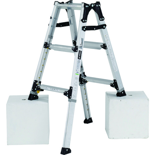 アルインコ 伸縮脚立（ステップ幅広）９０ｃｍ 最大使用質量１００ｋｇ PRW90FX