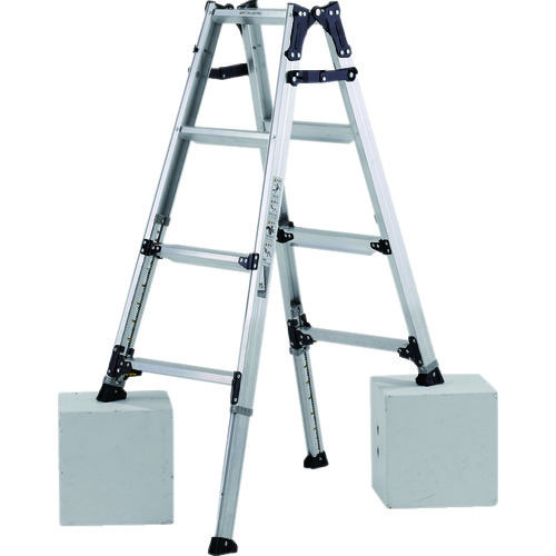 アルインコ　伸縮脚立（ステップ幅広）１２０ｃｍ　最大使用質量１００ｋｇ PRW120FX