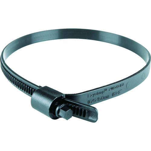 ＨＣＬ　樹脂製ホースバンド　Ｅｚｙｃｌａｍｐ　締付径２５．０～１５０．０ｍｍ　対辺８．０ｍｍ　ナイロン６６ PWD-13-150-SC-PA66-BK