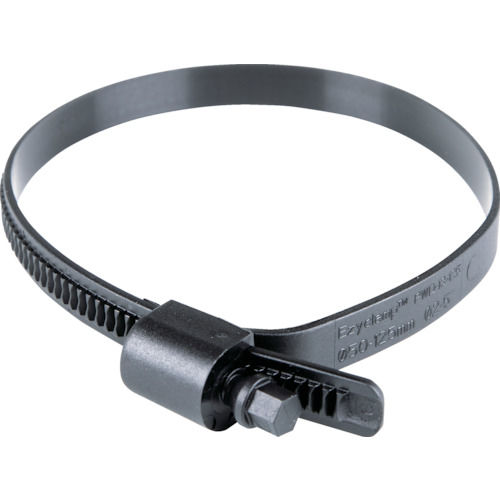 ＨＣＬ 脂製導管ダンス楽隊 Ｅｚｙｃｌａｍｐ 締付径２５．０～１２５．０粍 対辺８．０粍 ナイロン１２ PWD-13-125-SC-PA12-BK