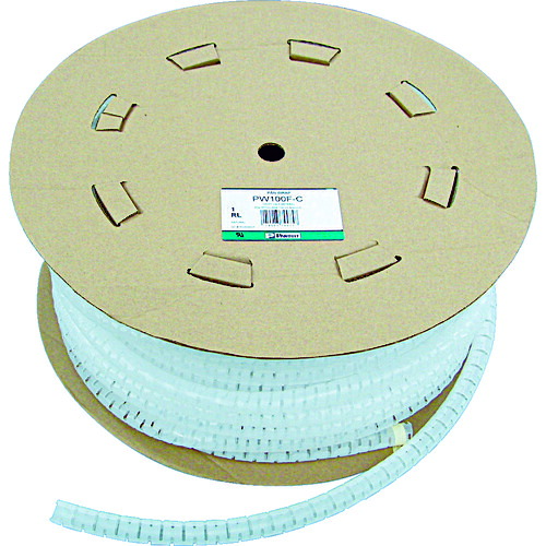 ＰＡＮＤＵＩＴ 電線保護チューブ スリット型スパイラル パンラップ 束線径１２．０Φｍｍ ６１ｍ巻き ナチュラル ＰＷ５０Ｆ－Ｔ PW50F-T