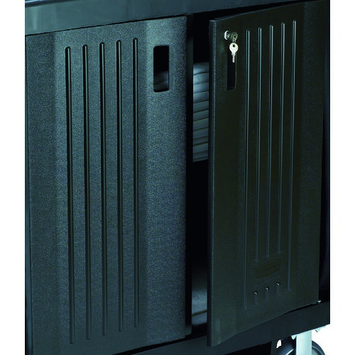 ラバーメイド　ハウスキーピングカート用ロック付きドアキット RM6197BK