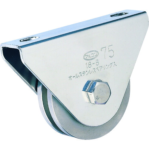 ＭＡＬＣＯＮ オールステンレス鋼枠付掛け目車 ９０粍 コ型 S-3650-90