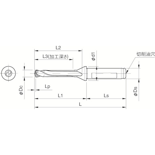 京セラ　マジックドリル用ホルダ　ＳＦ－ＤＲＣ　加工深さ５×ＤＣ SF16-DRC115M-5