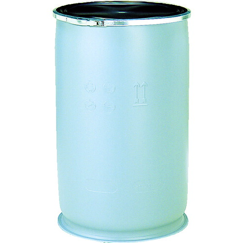 サンコー　プラスチックドラムオープンタイプ　８５００６６　ＰＤＯ１１０Ｌ－１グレー SKPDO-110L-1-GL