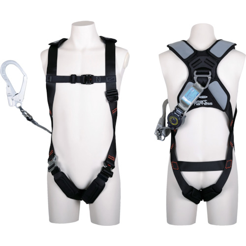 ＴＳＵＹＯＲＯＮ かっこ良い馬具 シングルランヤード付き添い人 鍵を掛ける規則体系付き添い人巻取式ＳＲリトラ 黒 Ｌ大きさ THSM510-TR93SV-OT-BLK-L-R23-BX