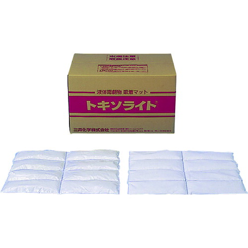 エム・エーライフ　油吸着材　トキソライト（液体毒劇物対応）　約４００ｘ約６００ｍｍ　（２０袋入） TL-60