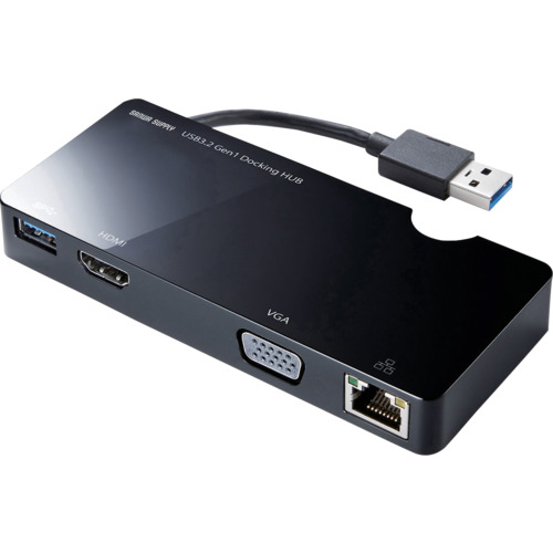 ＳＡＮＷＡ ＵＳＢ３．２ Ｇｅｎ１可動性 縛ステイション USB-3H131BK
